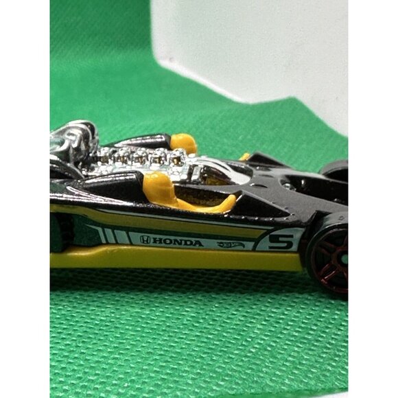 Hot Wheels Toys 207 Hot Wheels Mattel Honda Racer Black Yellow